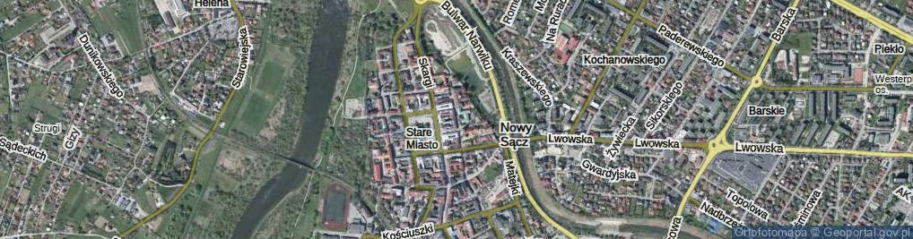 Zdjęcie satelitarne Ducha Świętego ul.